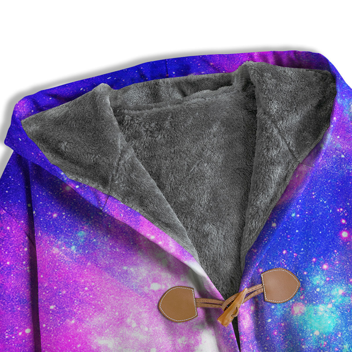 Galaxy Space Purple Bursting Print Men's Windbreaker Jacket-grizzshop