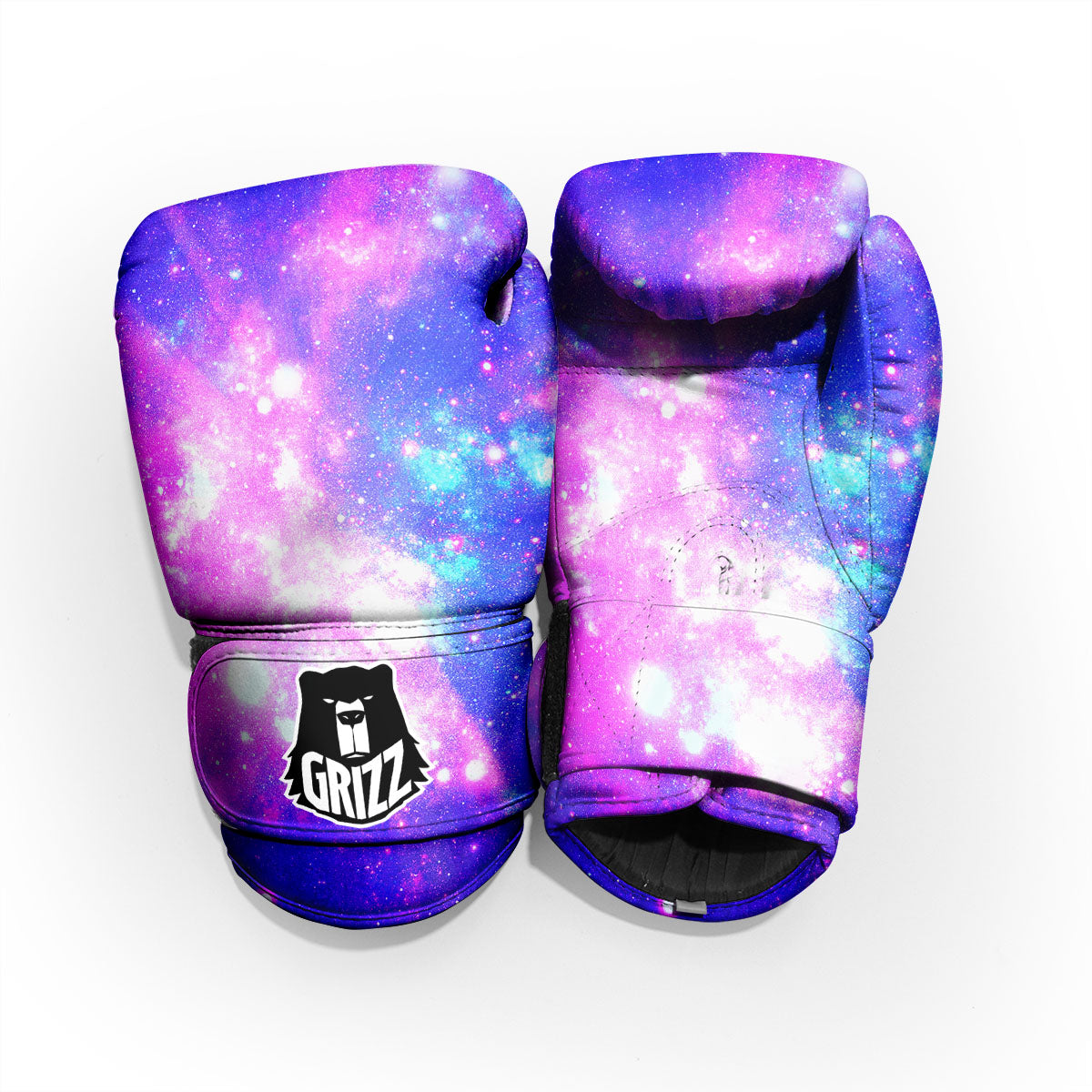 Galaxy Space Purple Bursting Print Pro Boxing Glove