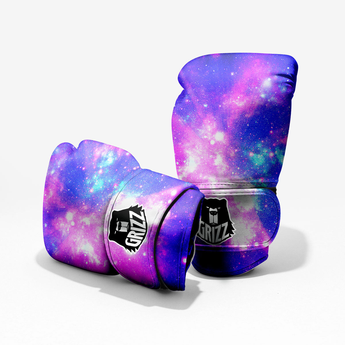 Galaxy Space Purple Bursting Print Pro Boxing Glove