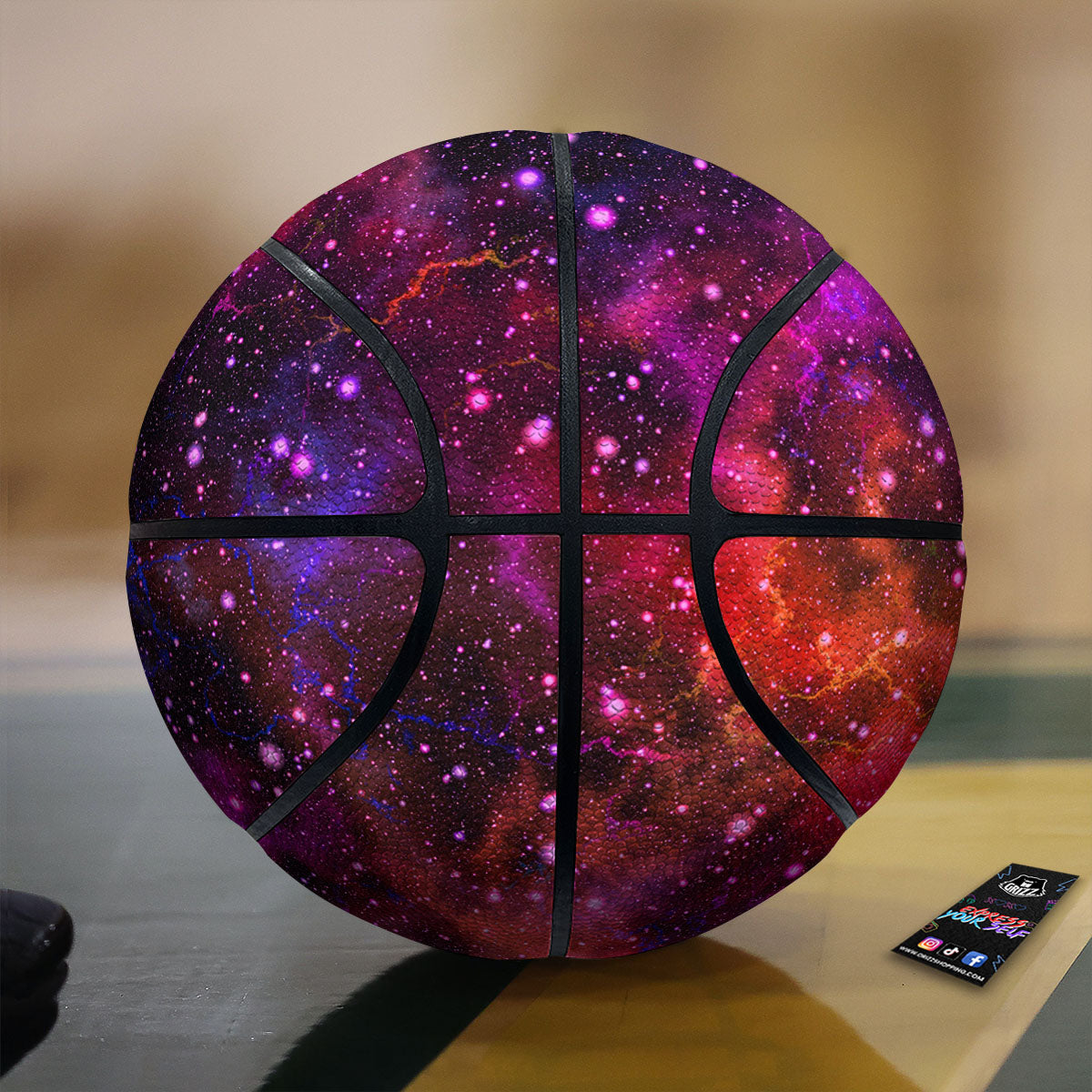 Frangipani Yellow Print Pattern Basketball