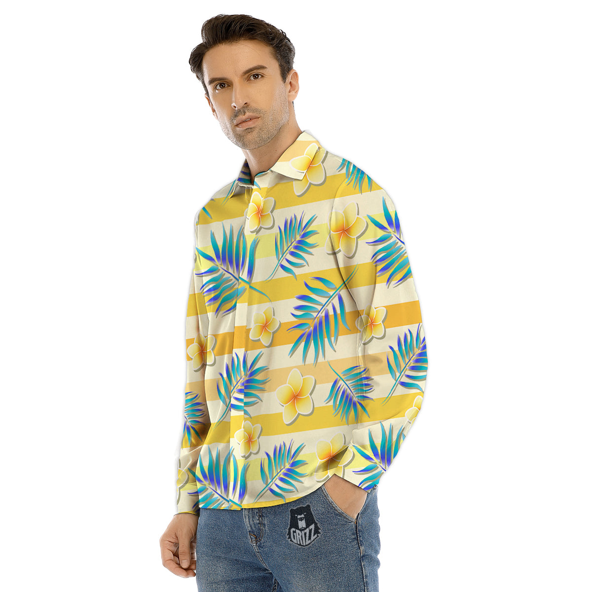 Galaxy Space Purple Nebula Cloud Print Men's Dress Shirts-grizzshop