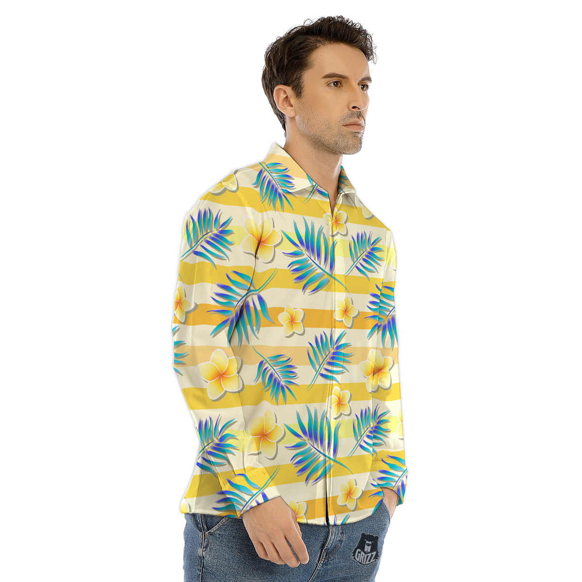 Galaxy Space Purple Nebula Cloud Print Men's Dress Shirts-grizzshop