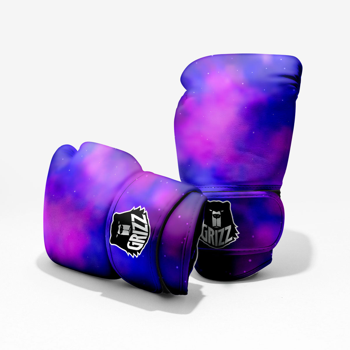 Galaxy Space Purple Nebula Cloud Print Pro Boxing Glove