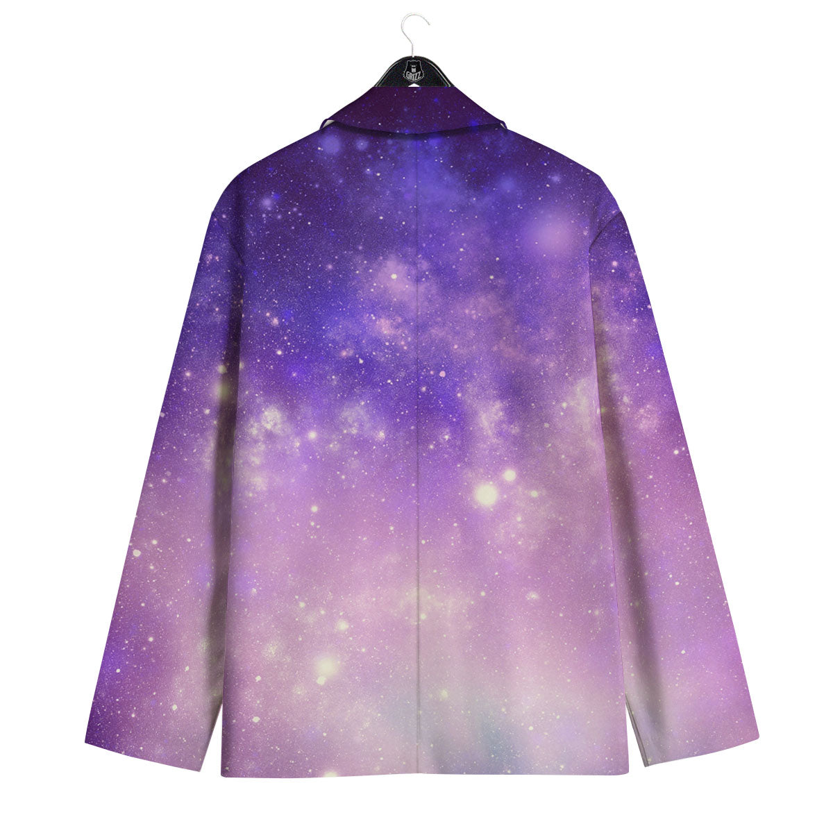 Galaxy Space Purple Stardust Cloud Print Men's Sport Coat-grizzshop