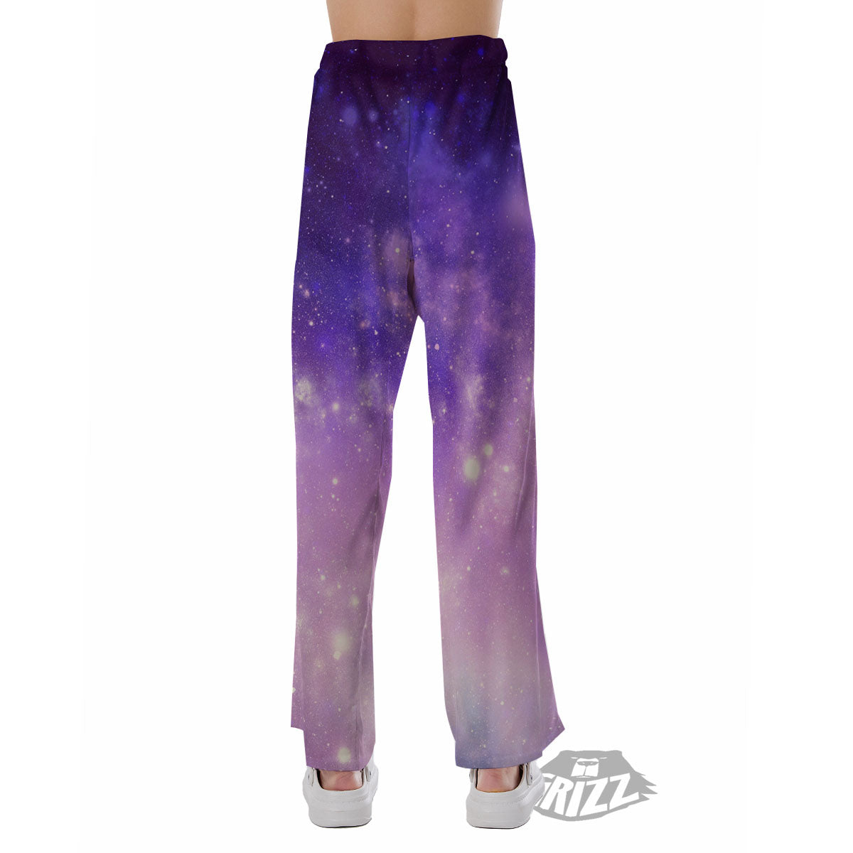 Galaxy Space Purple Stardust Cloud Print Pajama Pants-grizzshop