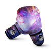 Galaxy Space Purple Stardust Print Boxing Gloves-grizzshop