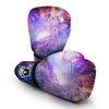 Galaxy Space Purple Stardust Print Boxing Gloves-grizzshop