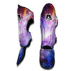 Galaxy Space Purple Stardust Print Muay Thai Shin Guards-grizzshop