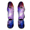 Galaxy Space Purple Stardust Print Muay Thai Shin Guards-grizzshop