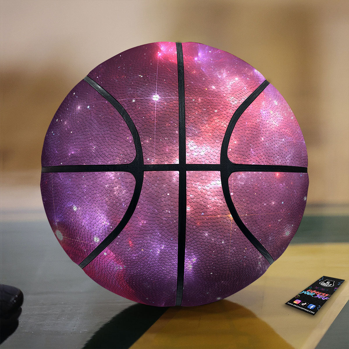 French Bulldog Watercolor Print Pattern Basketball