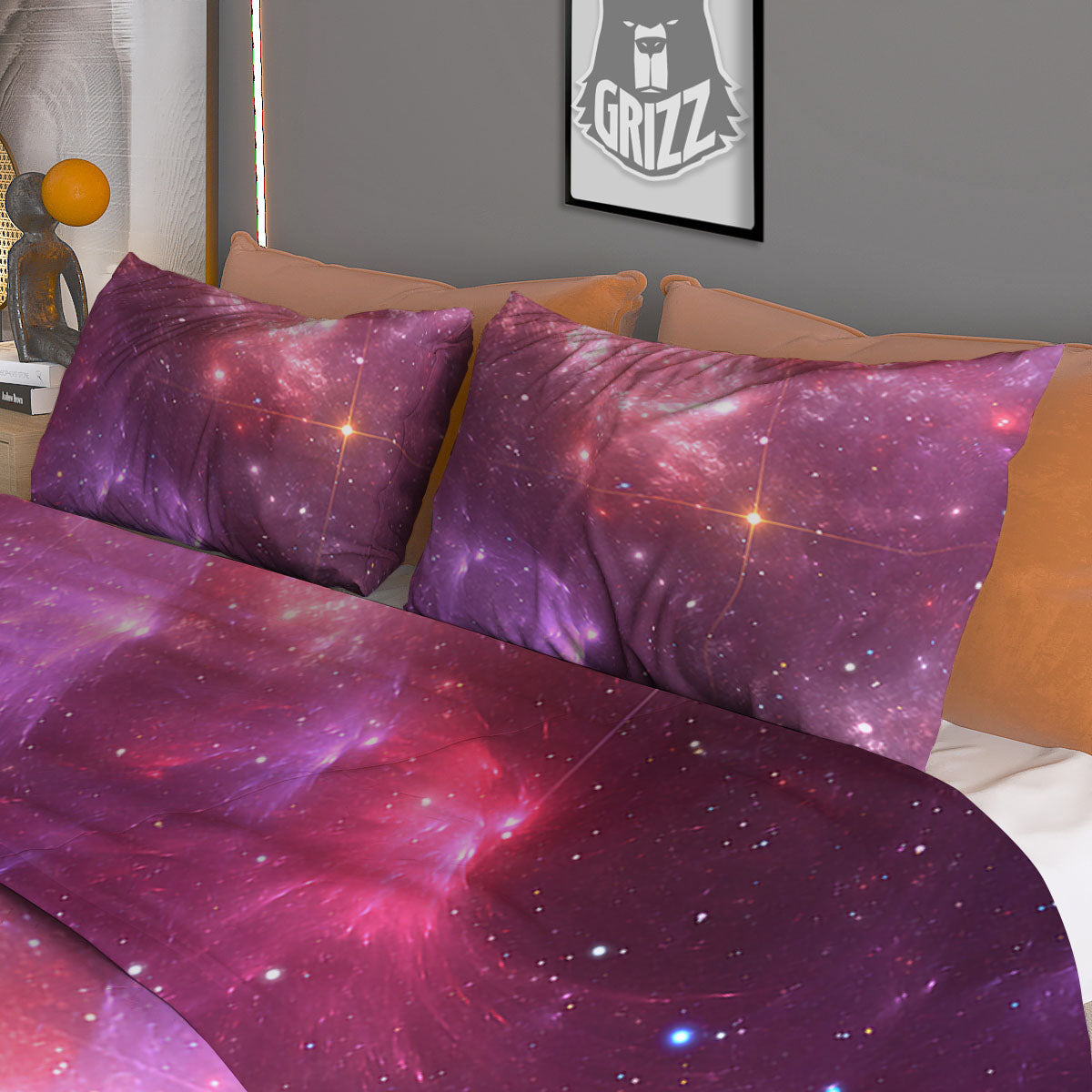 French Bulldog Puppy Watercolor Print Duvet Cover Bedding Set