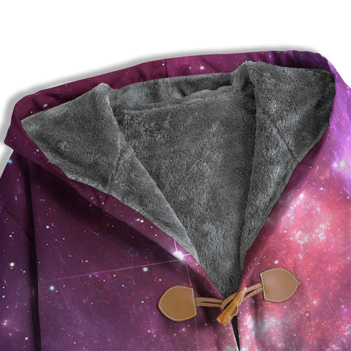 Galaxy Space Purple Starfield Print Men's Windbreaker Jacket-grizzshop