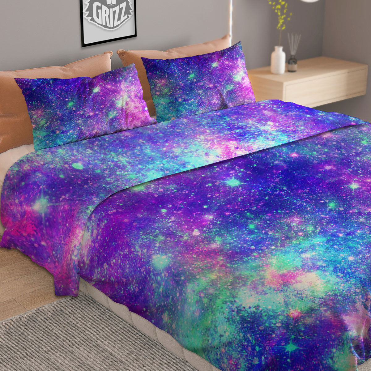 French Bulldog Watercolor Print Pattern Duvet Cover Bedding Set