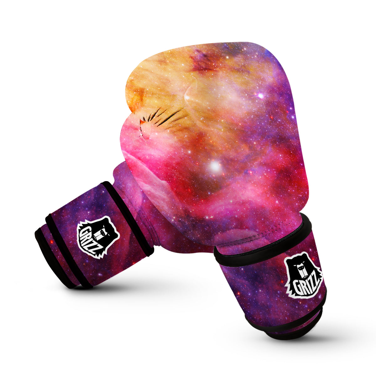 Galaxy Space Stardust Print Boxing Gloves-grizzshop