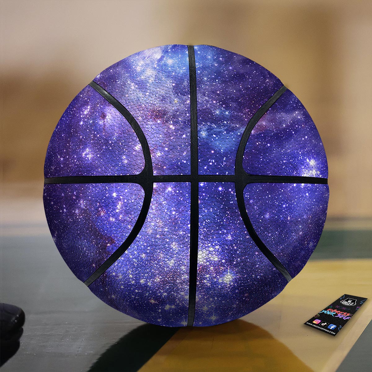Galaxy Space Starfield Nebula Print Basketball