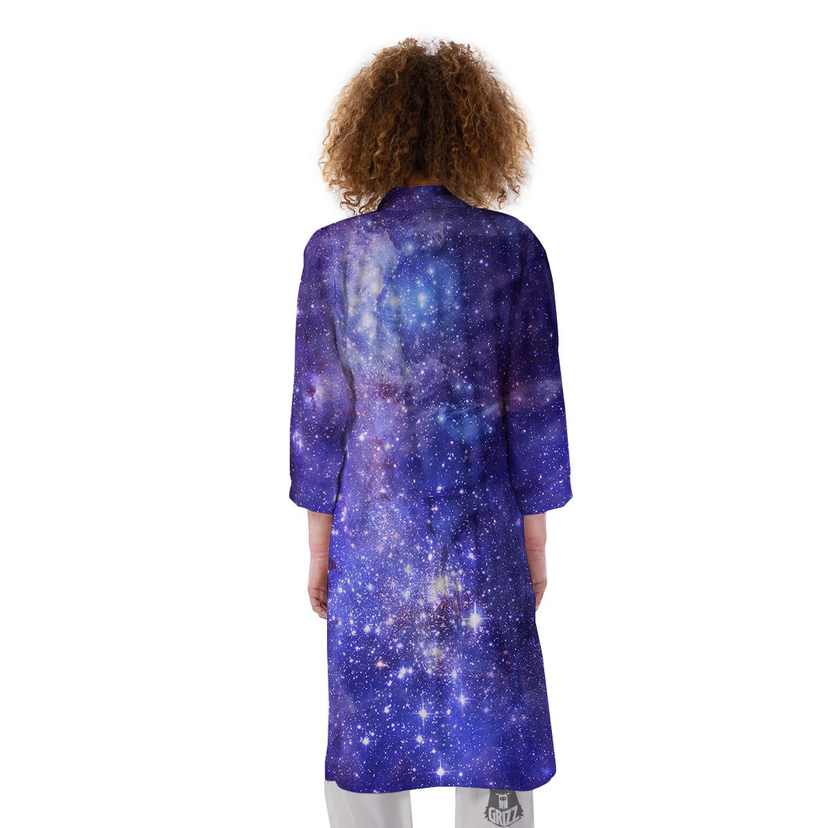 Galaxy Space Starfield Nebula Print Kimono-grizzshop