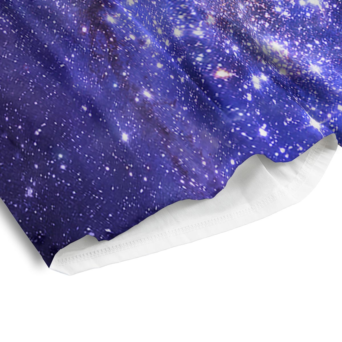 Galaxy Space Starfield Nebula Print Men's Athletic Shorts