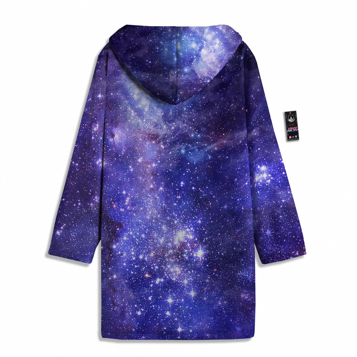 Galaxy Space Starfield Nebula Print Men's Windbreaker Jacket-grizzshop
