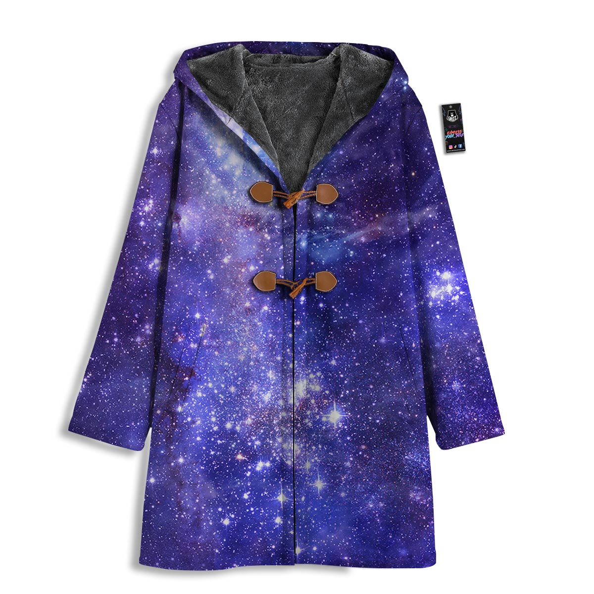 Galaxy Space Starfield Nebula Print Men's Windbreaker Jacket-grizzshop