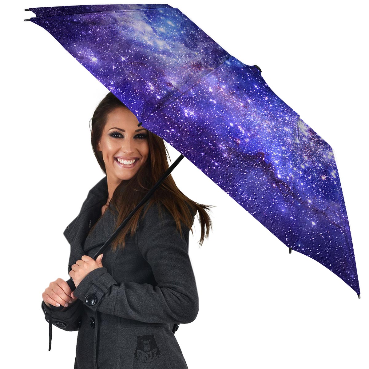 Galaxy Space Starfield Nebula Print Umbrella-grizzshop