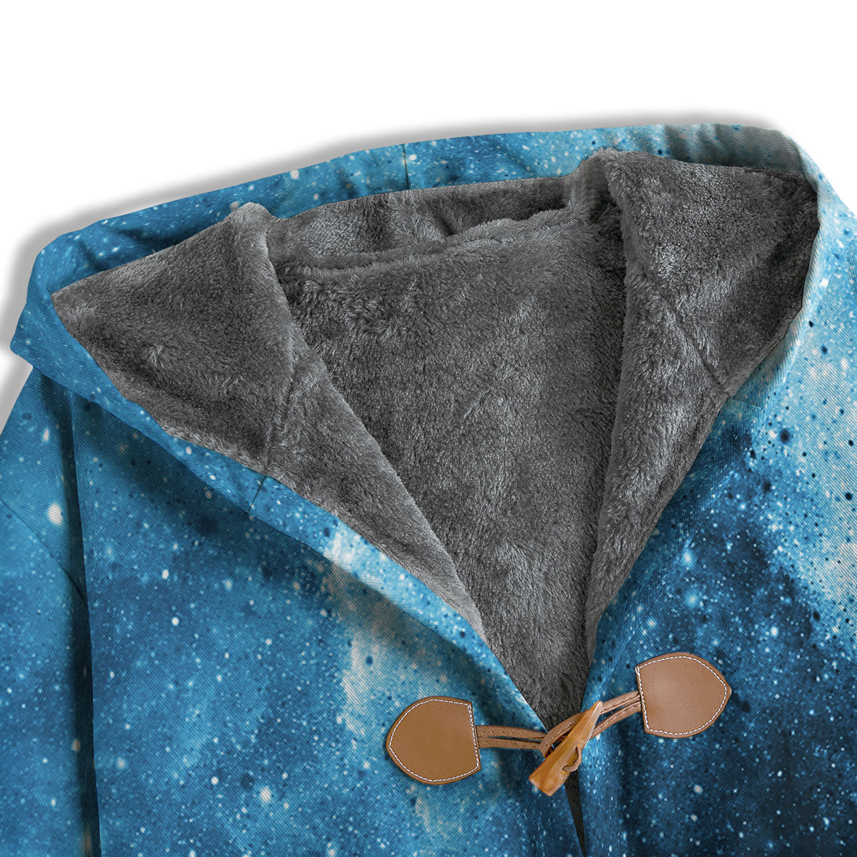 Galaxy Space White Cloud Print Men's Windbreaker Jacket-grizzshop