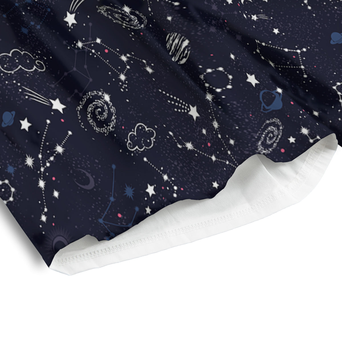 Galaxy Space Zodiac Star Signs Print Men's Athletic Shorts