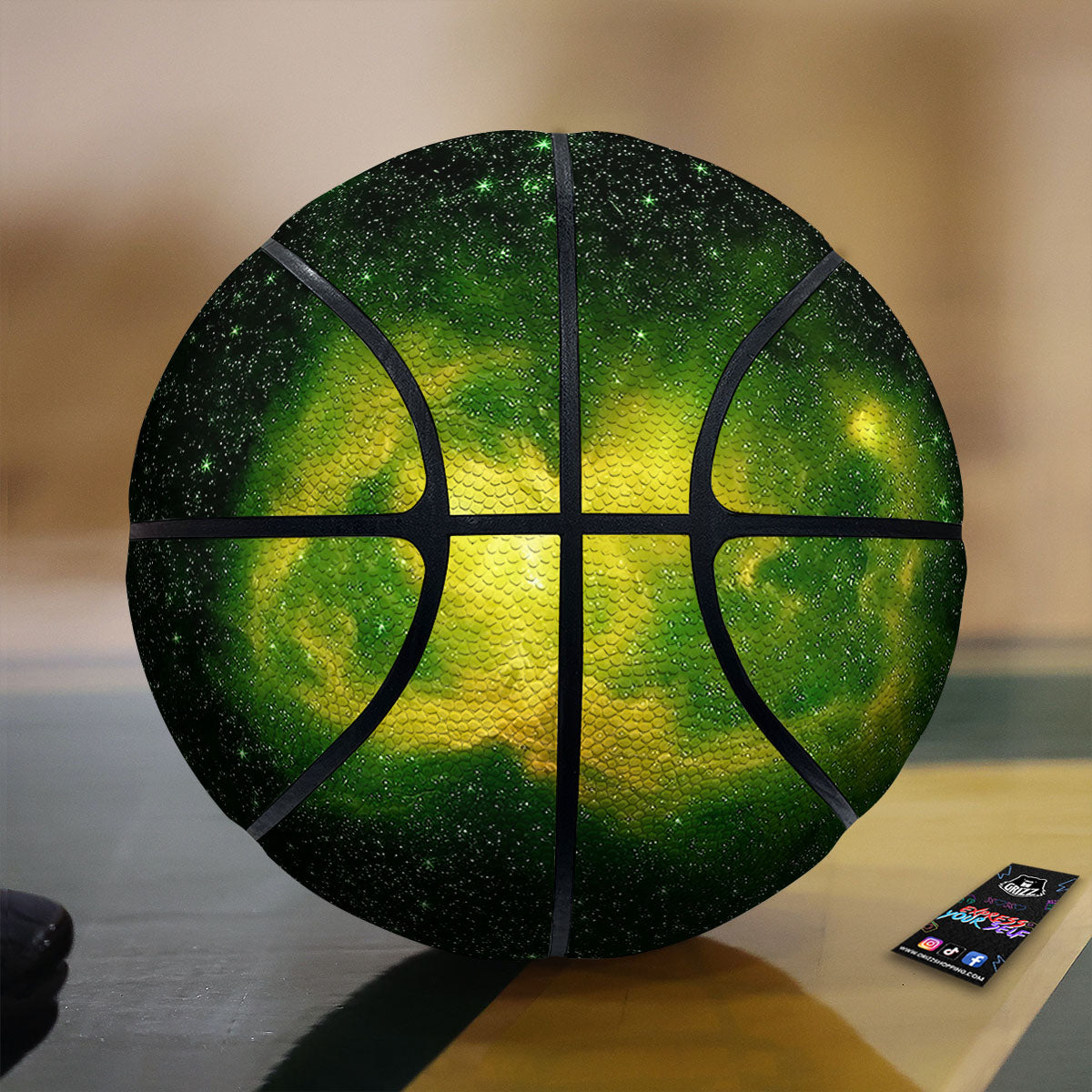 Hamsa Indian Print Pattern Basketball