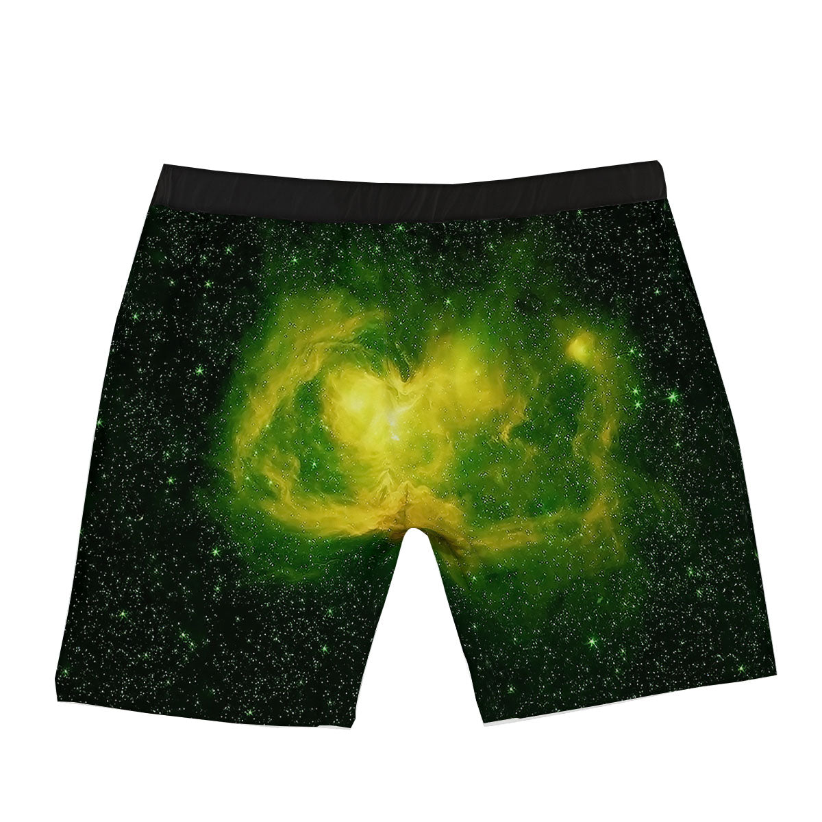 Galaxy Sparkle Green Print Boxer Briefs-grizzshop