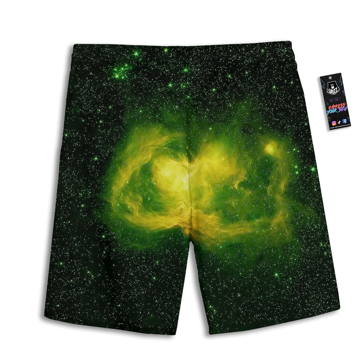 Hamsa Indian Print Pattern Men's Athletic Shorts