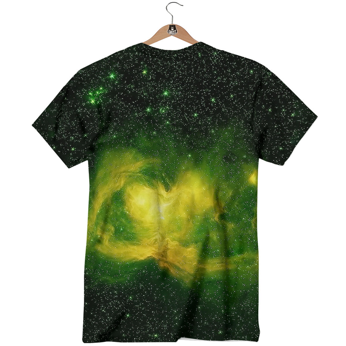 Galaxy Sparkle Green Print T-Shirt-grizzshop