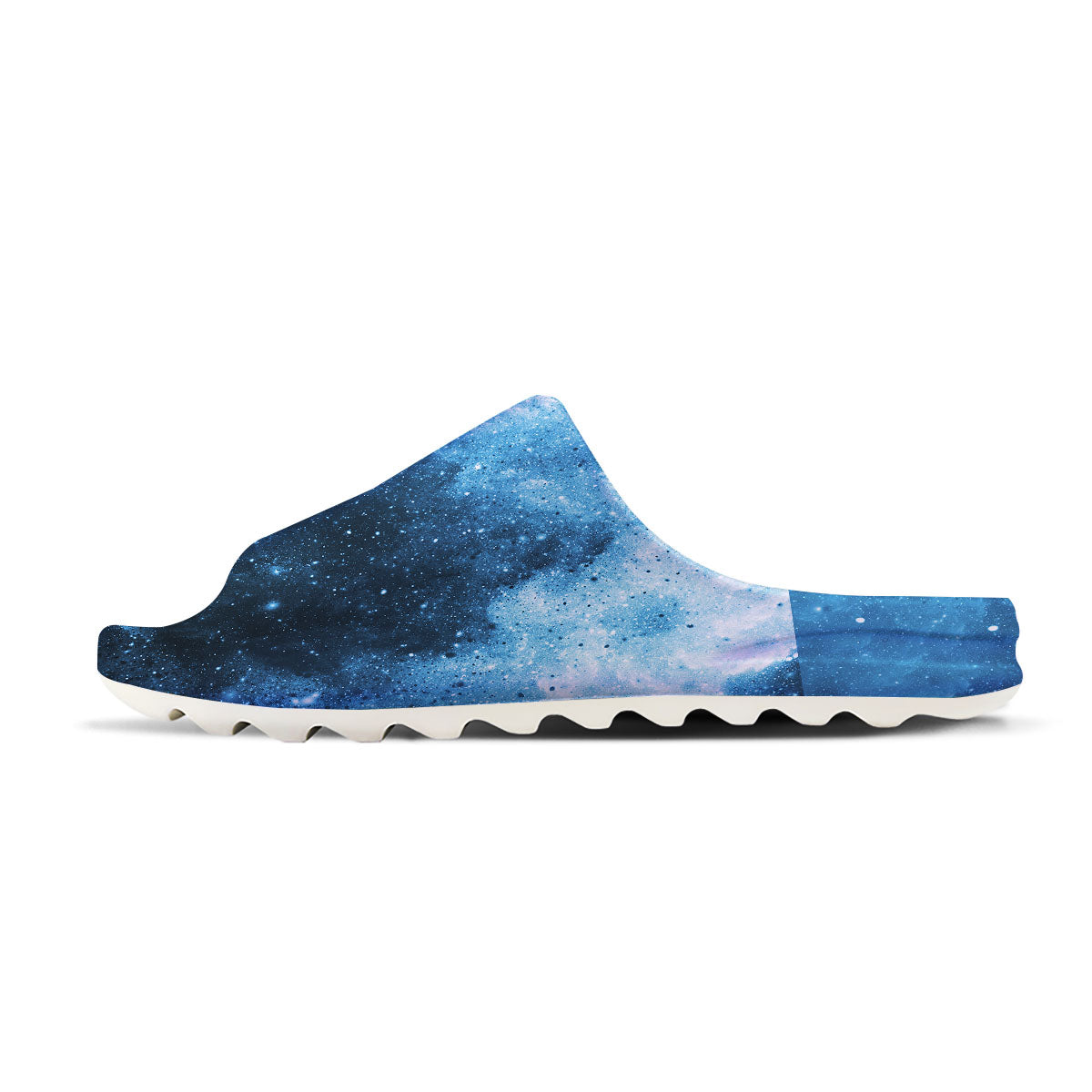 Galaxy Space White Cloud Print Sandals-grizzshop