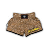 Gambling Poker Pattern Print Muay Thai Boxing Shorts-grizzshop