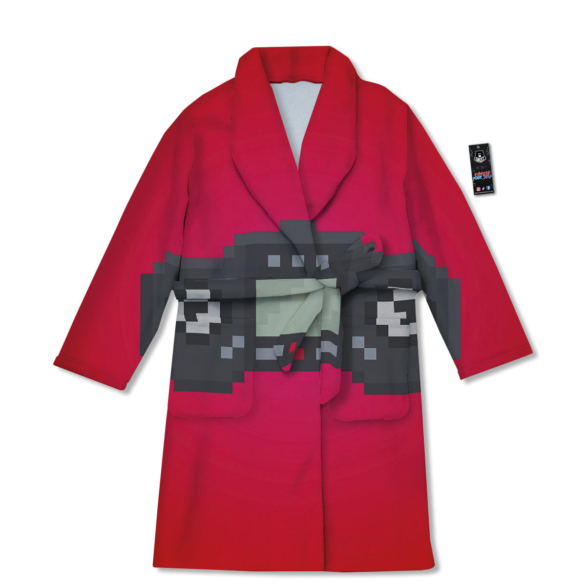 Game Items 8-Bit Pixel Print Bathrobe-grizzshop