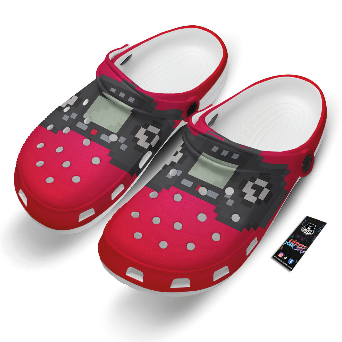 Game Items 8-Bit Pixel Print Clog-grizzshop