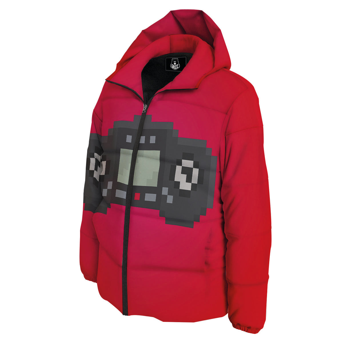 Game Items 8-Bit Pixel Print Down Jacket-grizzshop