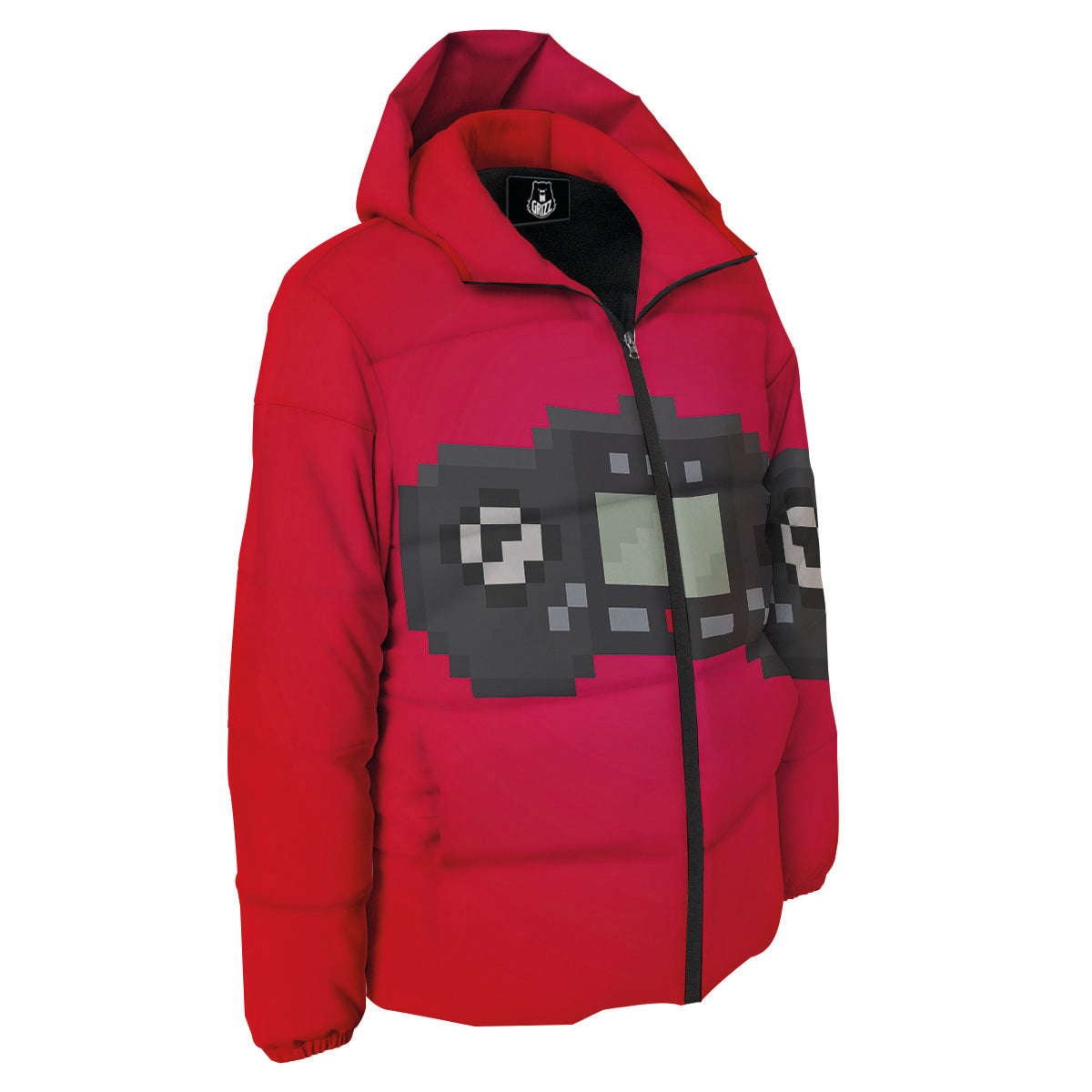 Game Items 8-Bit Pixel Print Down Jacket-grizzshop