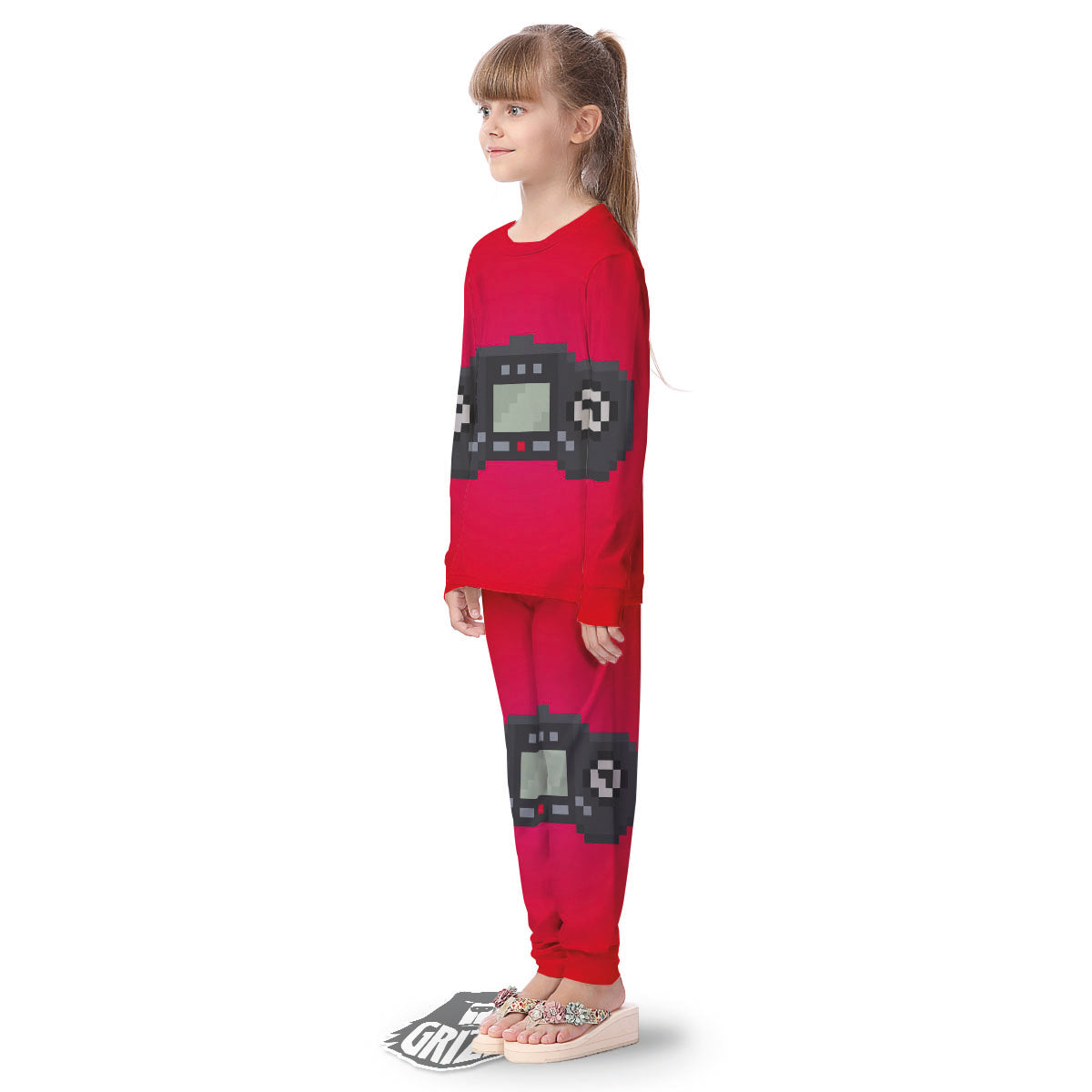Game Items 8-Bit Pixel Print Kid's Pajamas-grizzshop