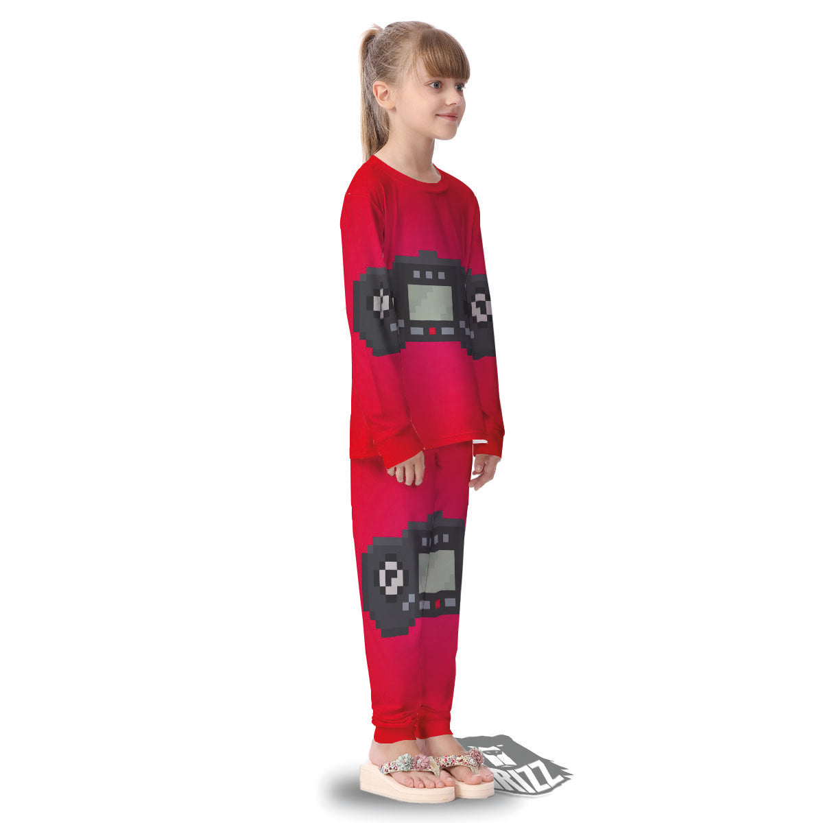 Game Items 8-Bit Pixel Print Kid's Pajamas-grizzshop