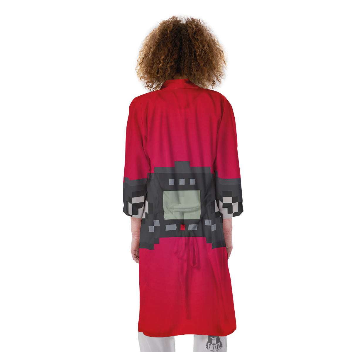Game Items 8-Bit Pixel Print Kimono-grizzshop