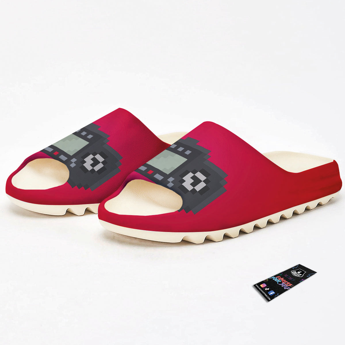Game Items 8-Bit Pixel Print Sandals-grizzshop