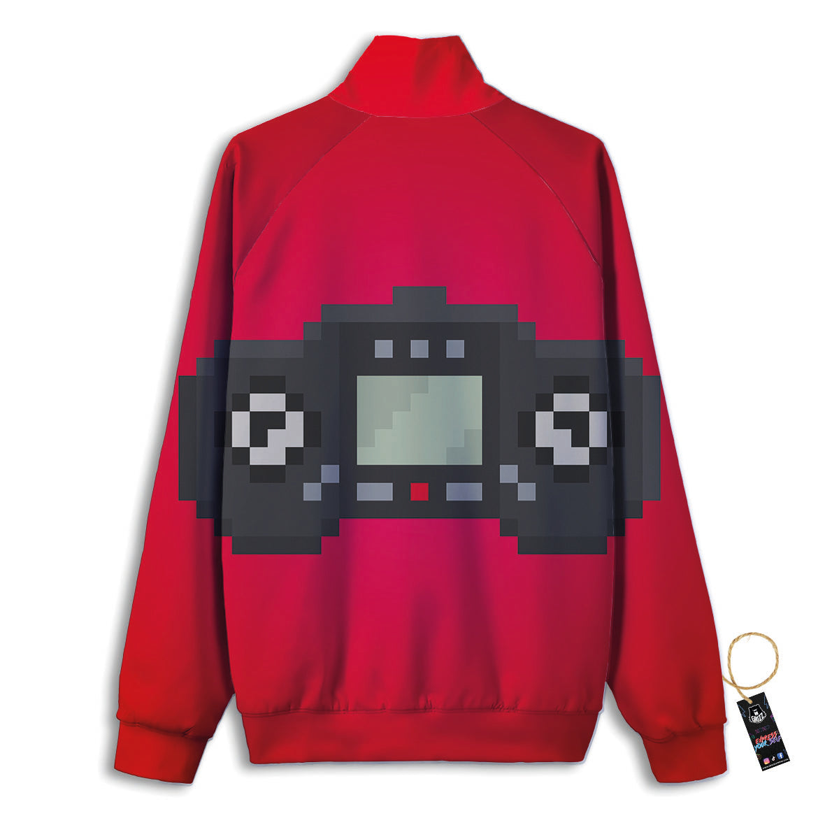 Game Items 8-Bit Pixel Print Track Jacket-grizzshop