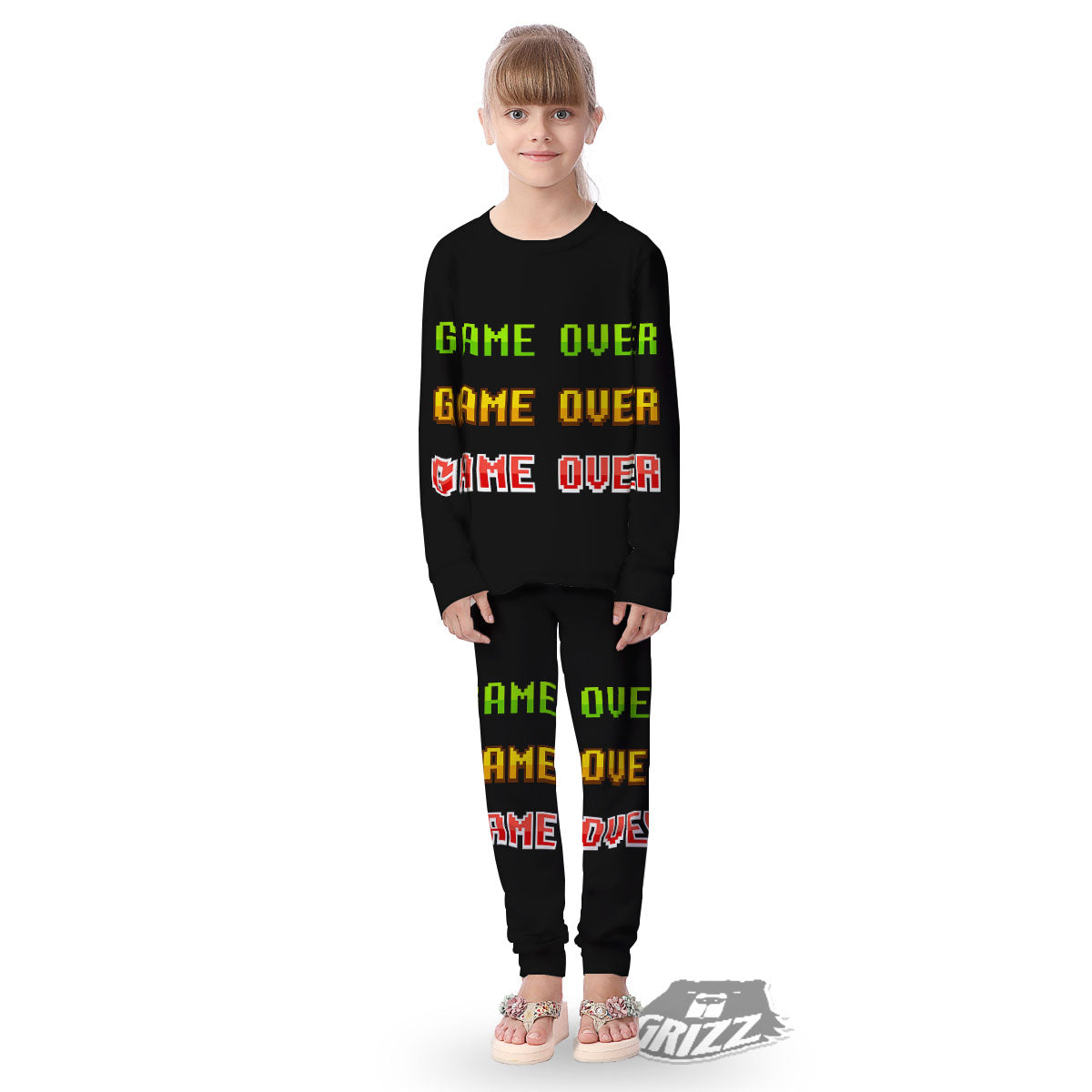 Game Over 8-Bit Print Kid's Pajamas-grizzshop
