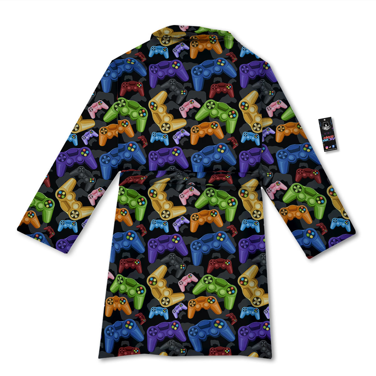 Game Pads Colorful Print Pattern Bathrobe-grizzshop
