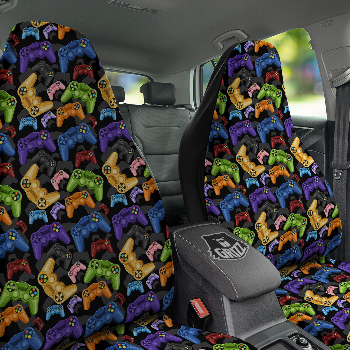 Game Pads Colorful Print Pattern Car Seat Covers-grizzshop