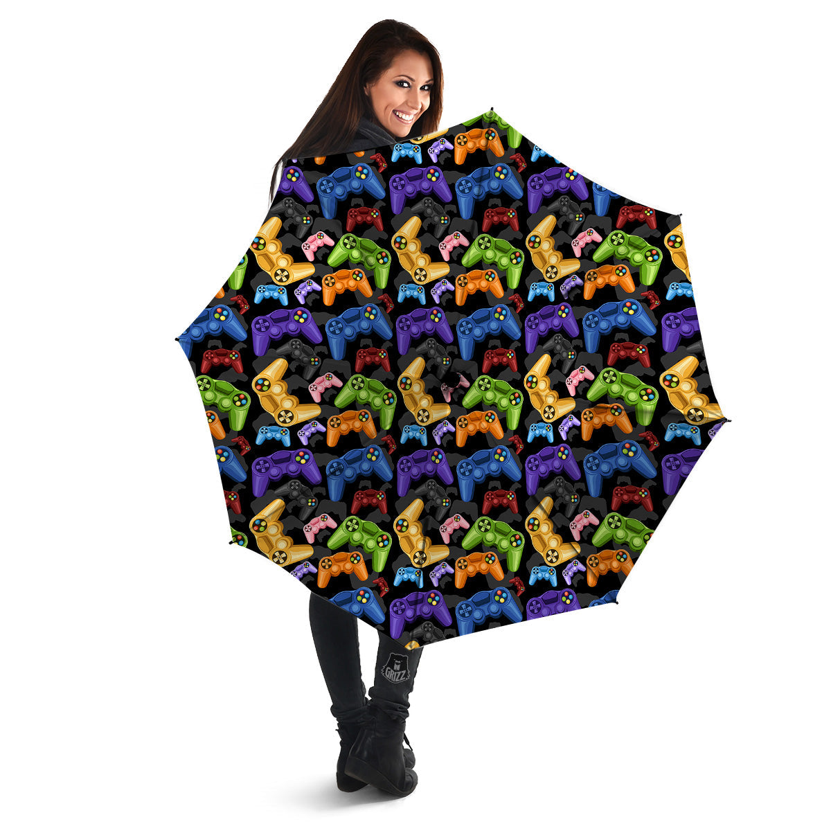 Game Pads Colorful Print Pattern Umbrella-grizzshop