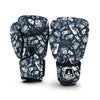 Gaming Pattern Print Boxing Gloves-grizzshop