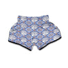 Ganesha Blue Print Pattern Muay Thai Boxing Shorts-grizzshop