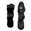 Ganesha Pattern Print Muay Thai Shin Guards-grizzshop