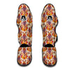 Ganesha Print Pattern Muay Thai Shin Guards-grizzshop