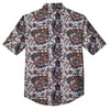 Gangsters And Criminal Tattoo Print Pattern Button Up Shirt-grizzshop